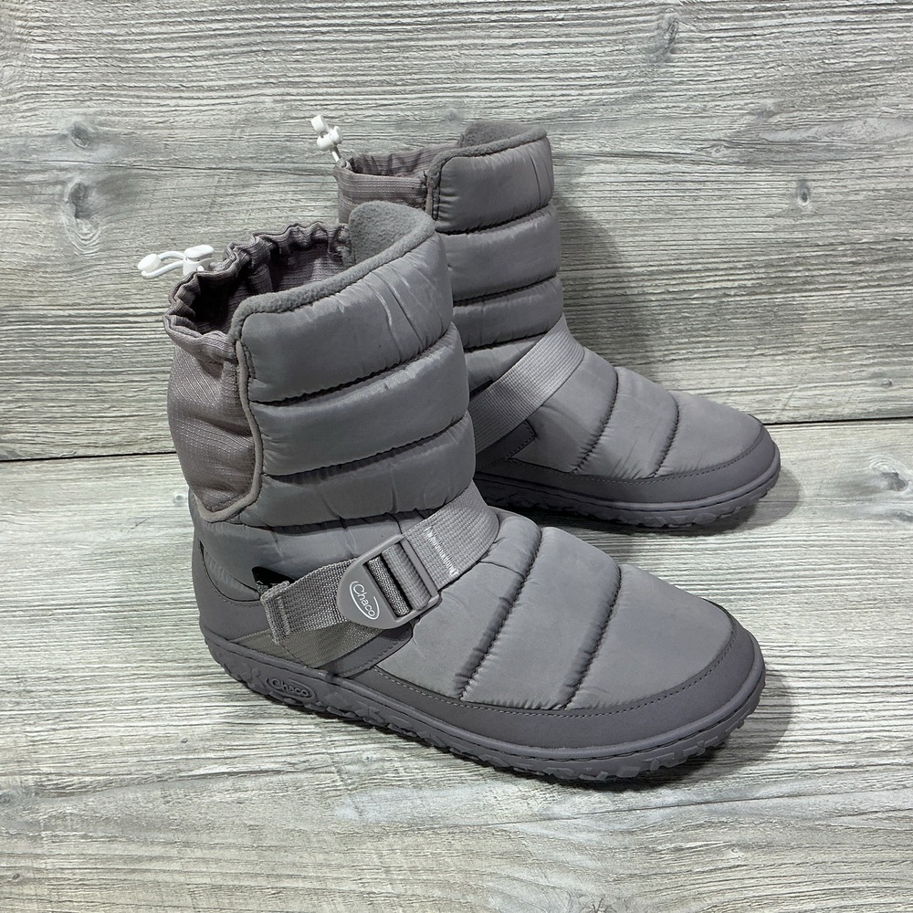 Chaco Ramble Puff JCH109212 Gray Pull On Tall Boots Women's Size 9 New